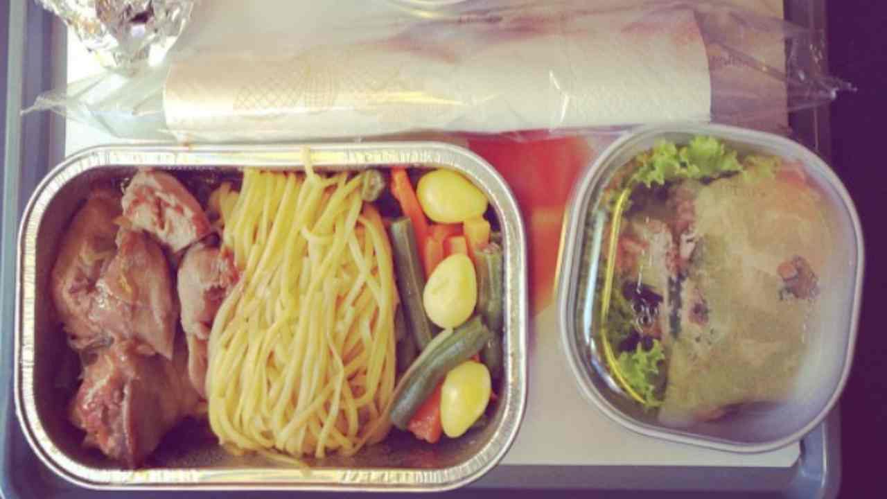 comer en avión