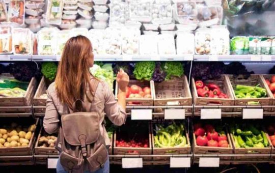 fruta y verdura al supermercado