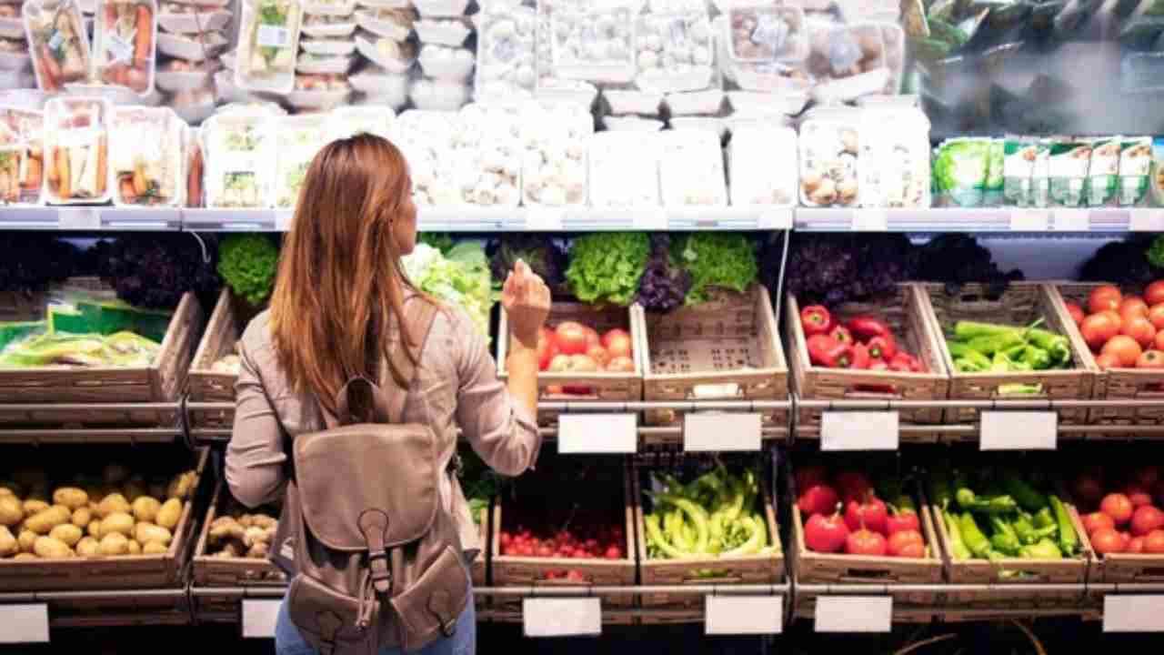 fruta y verdura al supermercado